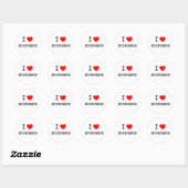Ik hou van economie ronde sticker (Vel)