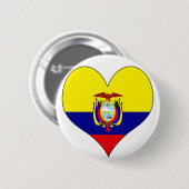 Ik hou van Ecuador Ronde Button 5,7 Cm (Voorkant /achterkant)