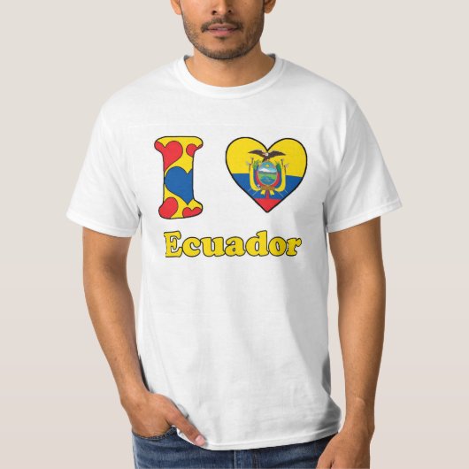 Ik hou van Ecuador T-shirt (Voorkant)