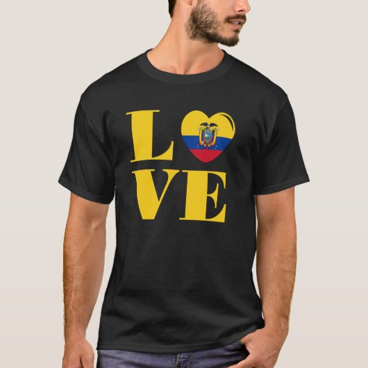 Ik hou van Ecuador T-shirt (Voorkant)