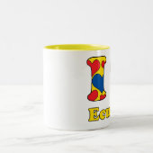 Ik hou van Ecuador Tweekleurige Koffiemok (Center)