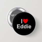 Ik hou van Eddie Ronde Button 5,7 Cm (Voorkant /achterkant)