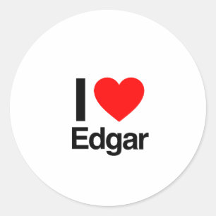 ik hou van edgar ronde sticker