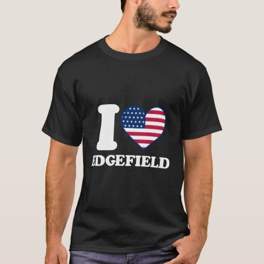 Ik hou van Edgefield I He Edgefield T-shirt (Voorkant)