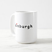 Ik hou van Edinburgh Koffiemok (Voorkant links)
