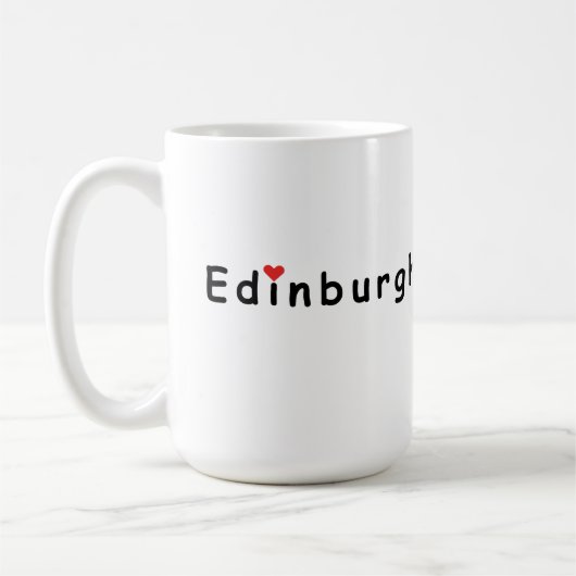 Ik hou van Edinburgh Koffiemok (Links)