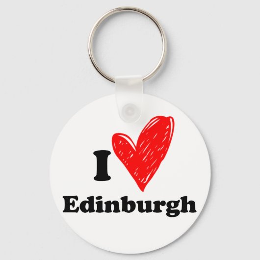 Ik hou van Edinburgh Sleutelhanger (Voorkant)