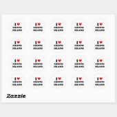 Ik hou van Edisto Island Ronde Sticker (Vel)