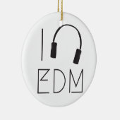 Ik hou van EDM Keramisch Ornament (Rechts)