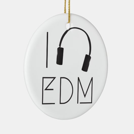 Ik hou van EDM Keramisch Ornament (Rechts)