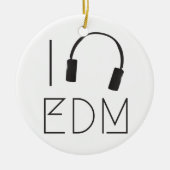 Ik hou van EDM Keramisch Ornament (Voorkant)
