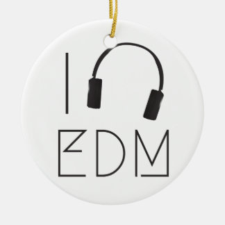 Ik hou van EDM Keramisch Ornament