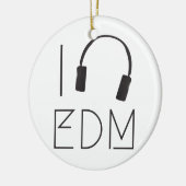 Ik hou van EDM Keramisch Ornament (Links)