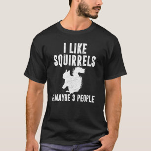 IK HOU VAN EEKHOORNS MISSCHIEN 3 MENSEN GRAPPIG DI T-SHIRT