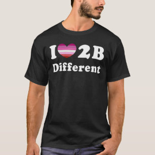 Ik hou van een andere Lesbische Pride Flag Pride M T-shirt
