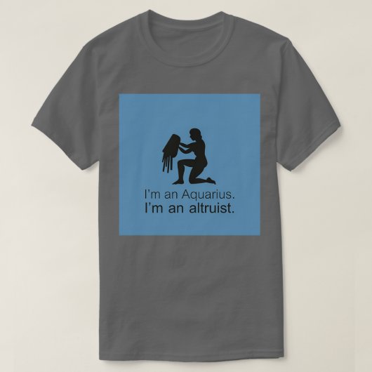 Ik hou van een aquarius t-shirt (Design voorkant)