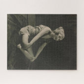 Ik hou van een arme meid meisje zitten cross benen legpuzzel (Horizontaal)