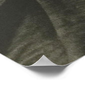 Ik hou van een arme meid meisje zitten cross benen poster (Hoek)