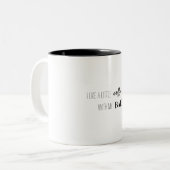 "Ik hou van een beetje koffie in mijn baileys" Mok (Voorkant links)