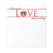 Ik hou van een Bernese Mt. Dog Note Pad Notitieblok (Voorkant)