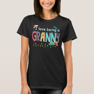 Ik hou van een bonnige kerstkute kerstman-kerstman t-shirt