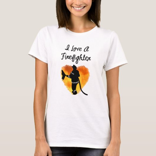 Ik hou van een brandweerman t-shirt (Voorkant)