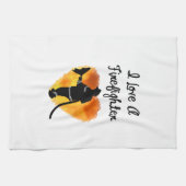 Ik hou van een brandweerman theedoek (Horizontaal)