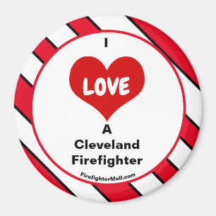 Ik hou van een brandweerman uit Cleveland Magneet