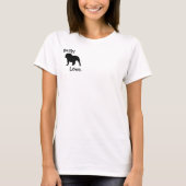 Ik hou van een Bully - Engelse Bulldog T-shirt (Voorkant)