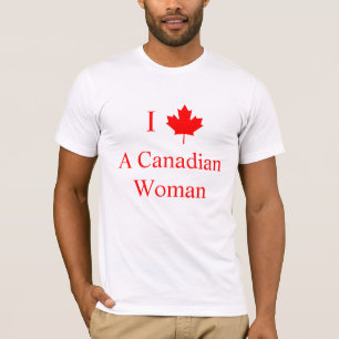 Ik hou van een Canadese vrouw T-shirt