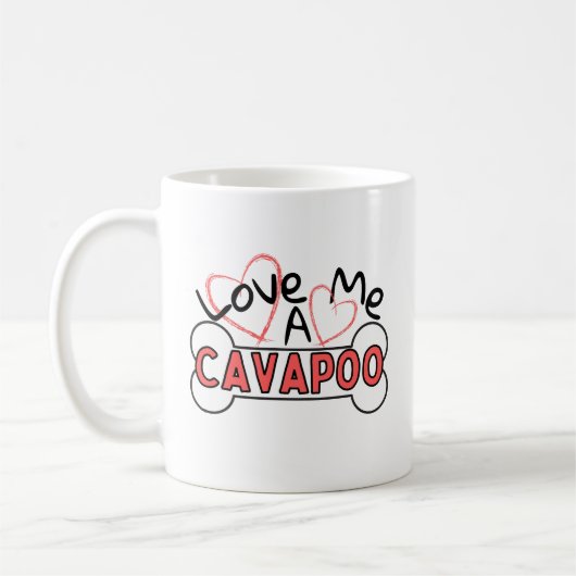 Ik hou van een Cavapoo | Cavoodle | I Heart Cavapo Koffiemok (Links)