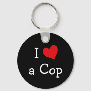 Ik hou van een Cop Sleutelhanger