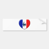 Ik hou van een Franse vlag Bumpersticker (Voorkant)