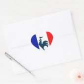 Ik hou van een Franse vlag Hart Sticker (Envelop)