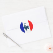 Ik hou van een Franse vlag Ronde Sticker (Envelop)