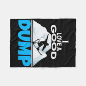 Ik hou van een goede dump grappige snowboarden lie fleece deken (Voorkant (Horizontaal))