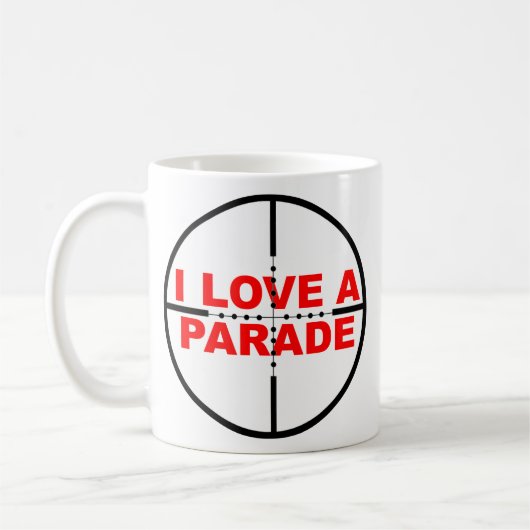 Ik Hou Van Een Grappige Parade Mok Humor Sniper (Links)