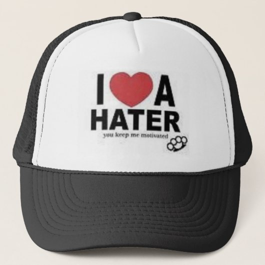 Ik hou van een Hater DSMC Trucker Hat Pet (Voorkant)