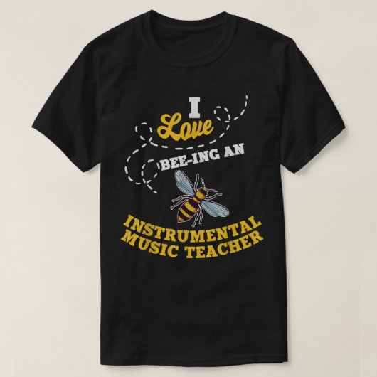 Ik hou van een instrumentale muziekopleiding t-shirt (Design voorkant)