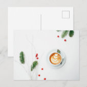 Ik hou van een kerstlatte feestdagenkaart (Voorkant / Achterkant)