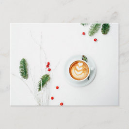 Ik hou van een kerstlatte feestdagenkaart