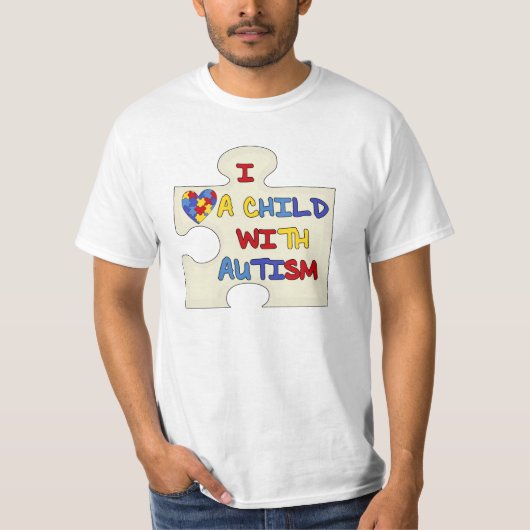 Ik hou van een kind met autisme t-shirt (Voorkant)