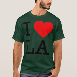 Ik hou van een korte hoes die ik hoor Los Angeles T-shirt