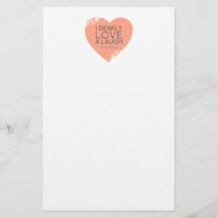 Ik hou van een Laugh, Jane Austen Quote Briefpapier