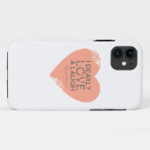 Ik hou van een Laugh, Jane Austen Quote Case-Mate iPhone Case (Achterkant (horizontaal))