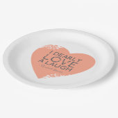 Ik hou van een Laugh, Jane Austen Quote Papieren Bordje (Gekanteld)