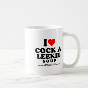 Ik hou van een Leekie Soep Schotse Kip Prei Burns Koffiemok