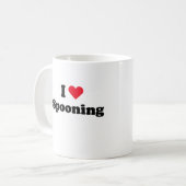 Ik hou van een lepel koffiemok (Voorkant links)