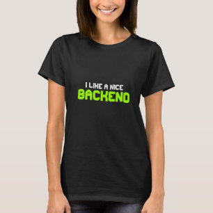 Ik hou van een leuke backend software programmeur t-shirt