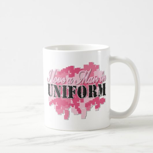 Ik hou van een Man in uniform Koffiemok (Rechts)